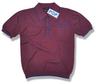 View Item New Pop Retro 60's Mod S/S Polo Collar Knit Wine / Navy